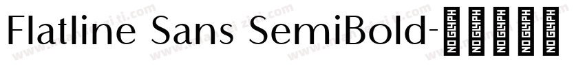 Flatline Sans SemiBold字体转换